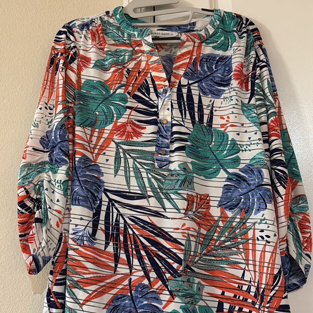 Colorful Striped Tunic Top - Picture 2 of 4